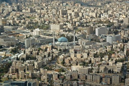 Arial view of Amman King Abdul