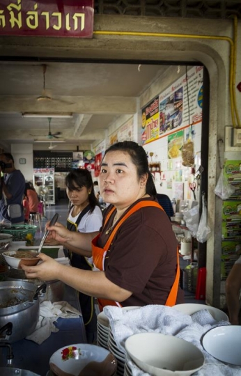 worker at a chinese restaurant
