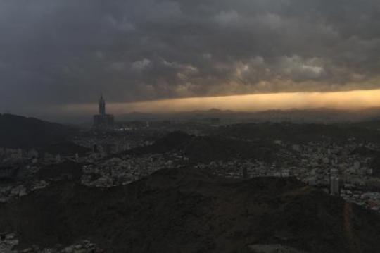 Twilight in the skies of Mecca