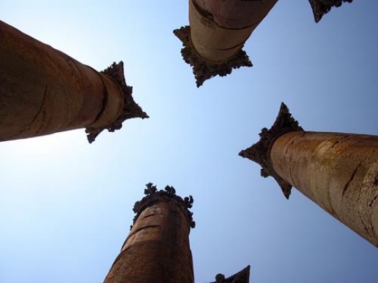 Ancient pillars in Jarash