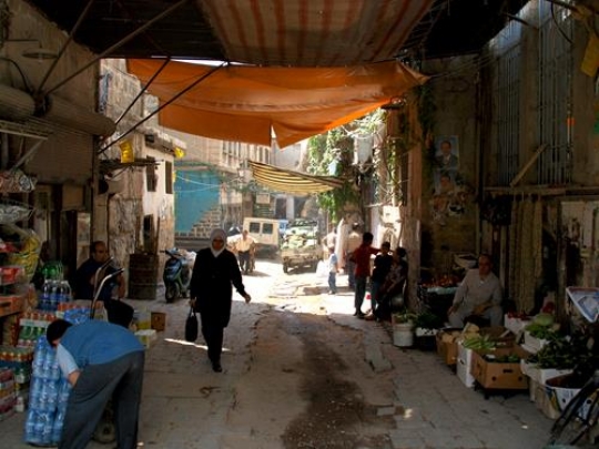 popular souq in damascus