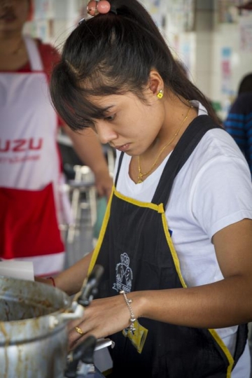 worker at a chinese restaurant