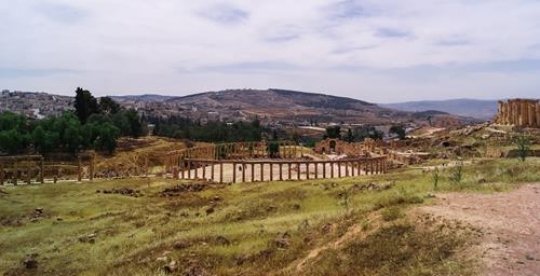 ruins of the greco-roman city of jerash,jordan
