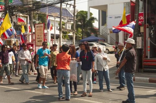 people in a local market