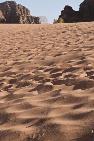 Red sandy dunes, Wadi rum, Jordan