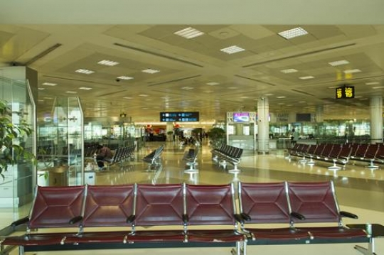 waiting chairs in an airport