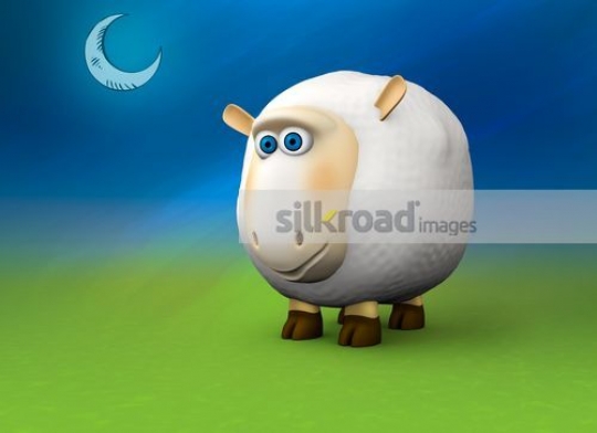 3D Cartoon Sheep|