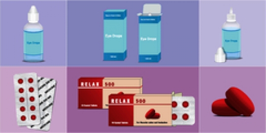 pills and capsules packed in b