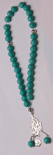 close-up of islamic rosary