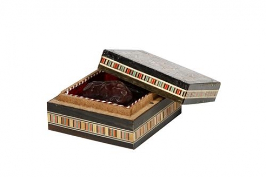 Dried Dates In A Wooden Box