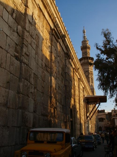 a wall of ummayad mosque in damascus