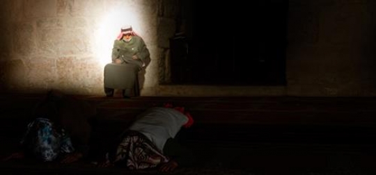 -Old man in a mosque in Ajloun