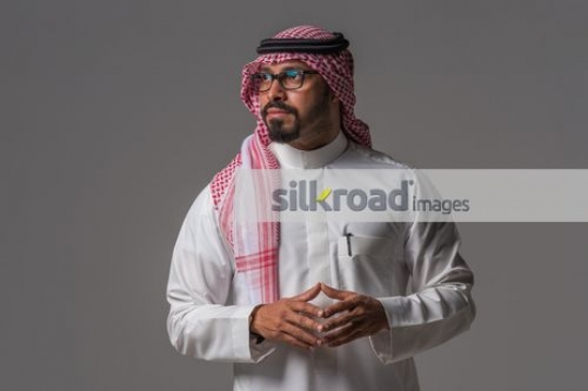 Middle Eastern Businessman standing|