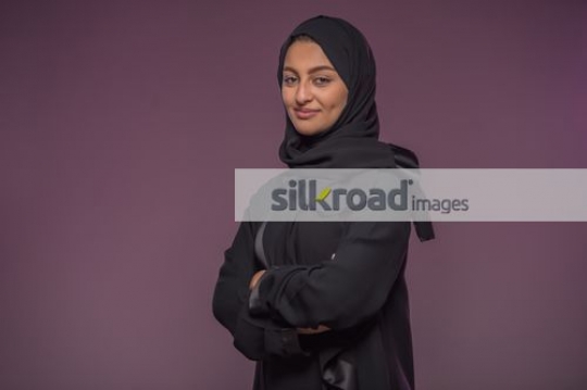 Businesswoman dressed in the traditional attire