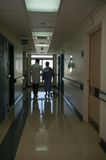 Doctor and Patient Walking