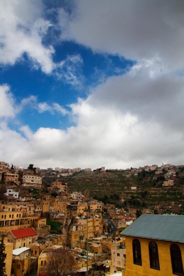 - View of Al-Salt City from Jabal Al-Qala