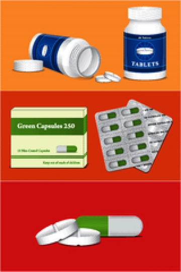pill bottle and capsule