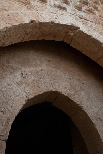 detail of the fortress,ajloun,jordan