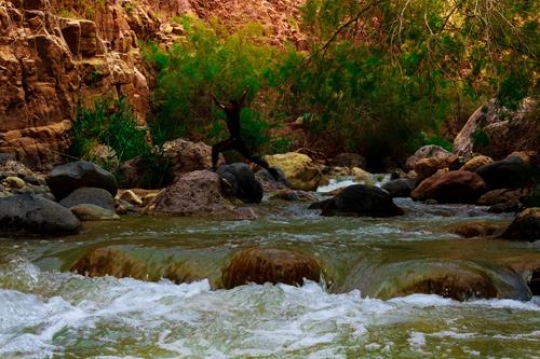 Hammamat Main, near the Dead Sea, known as the hot springs of Callirhoe, Jordan