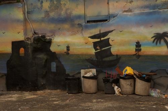 graffiti wall in acre,palestine