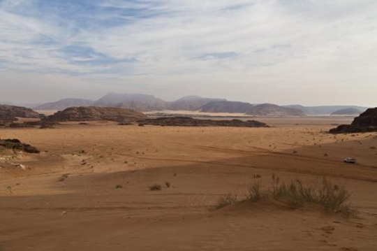 Wadi Rum desert  and mountains