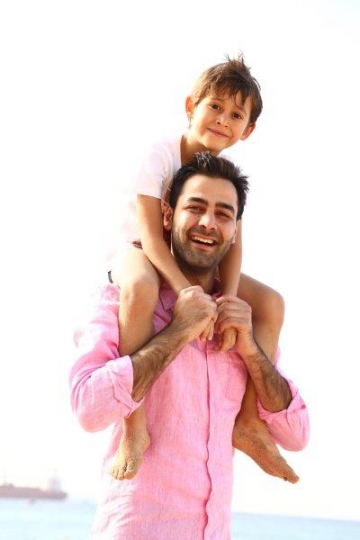 Dad and Son on Vacation