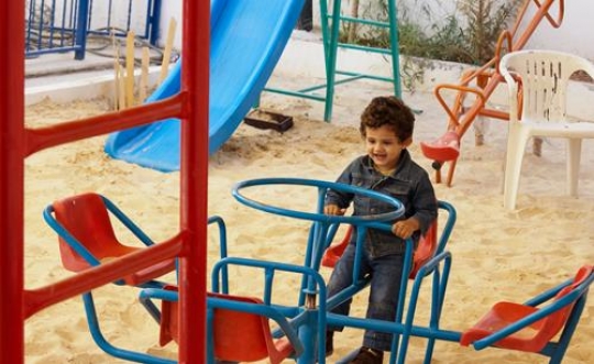 children playground in kinderg