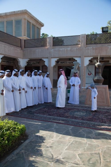 locals gathering for a ceremony
