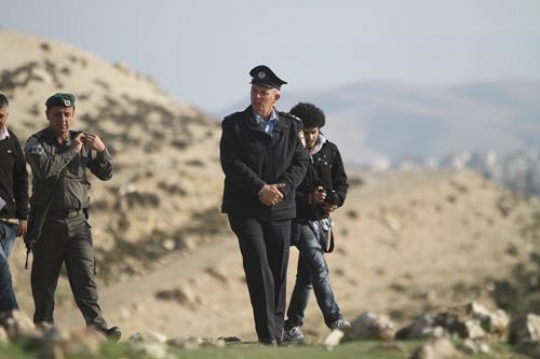  Israeli Officer and policeman at Bab al-Shams or Gate of the Sun