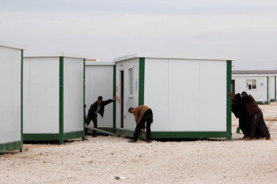 Zaatari (or Zaatari) refugee camp for Syrian refugees