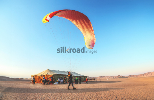 Paragliding Experience in the Desert of Wadi Rum, Jordan