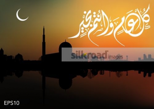 ramadan eid greeting vector|