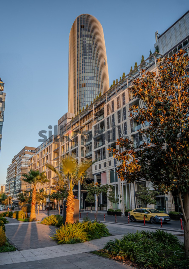 Rotana Hotel at Sunrise with Scenic Landscape in Al Abdali Boulevard