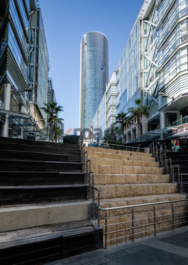 Rotana Hotel Tower with Doves in Flight, Al Abdali Boulevard, Amman