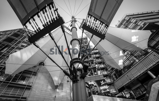 Scenic Landscape of Al Abdali Boulevard with Rotana Tower and Fountain