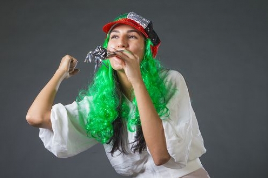 Young Girl celebrating the UAE National Day